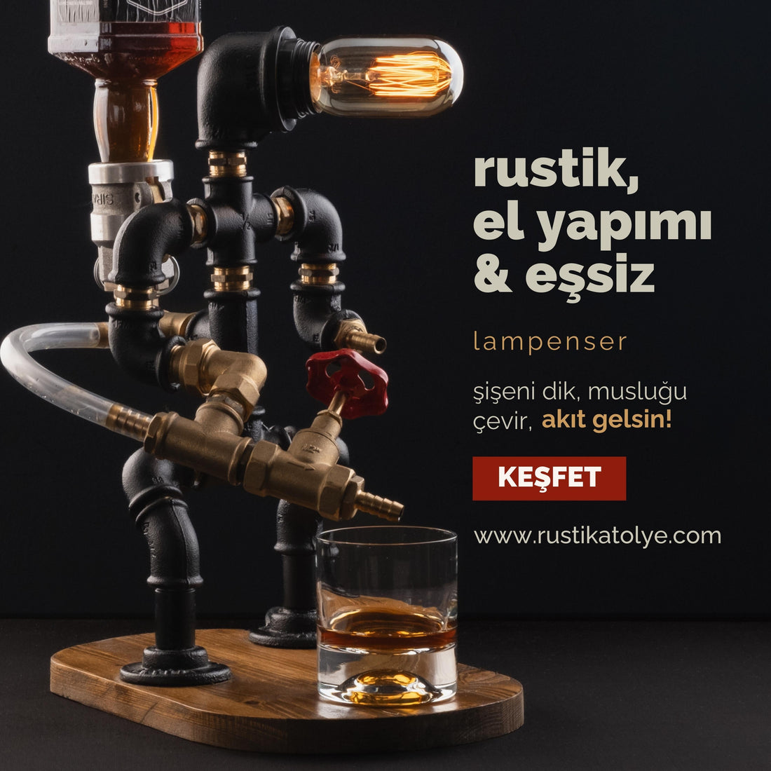 Dünyanın İlk ve Tek Figürize Edilmiş İçki Çeşmesi ve Masa Lambası: Lampenser!