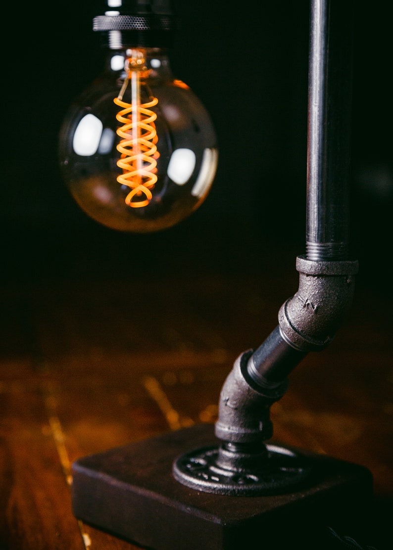 Vintage Masa Lambası Rustik Atölye