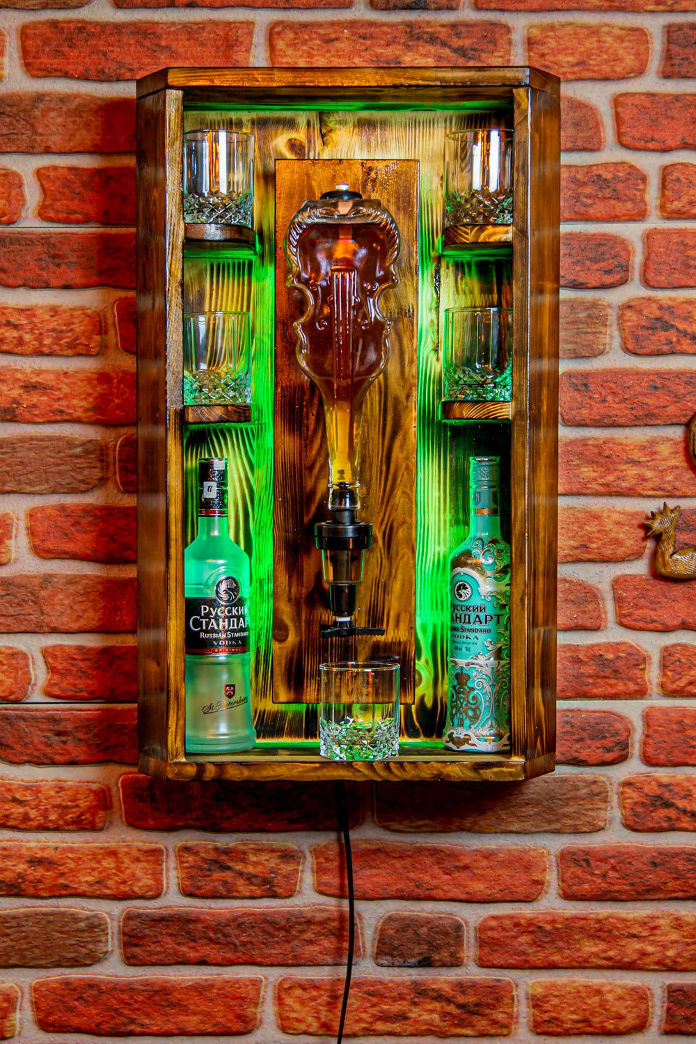 Rustik Dekoratif İçki Dağıtıcı/Bar Rustik Atölye